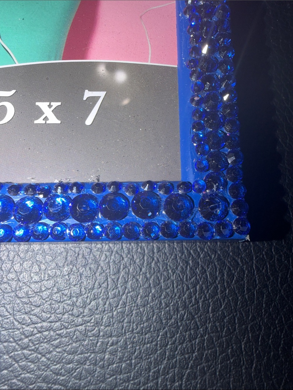 Blue Rhinestone 5x7 Picture Frame - Picture 4 of 4